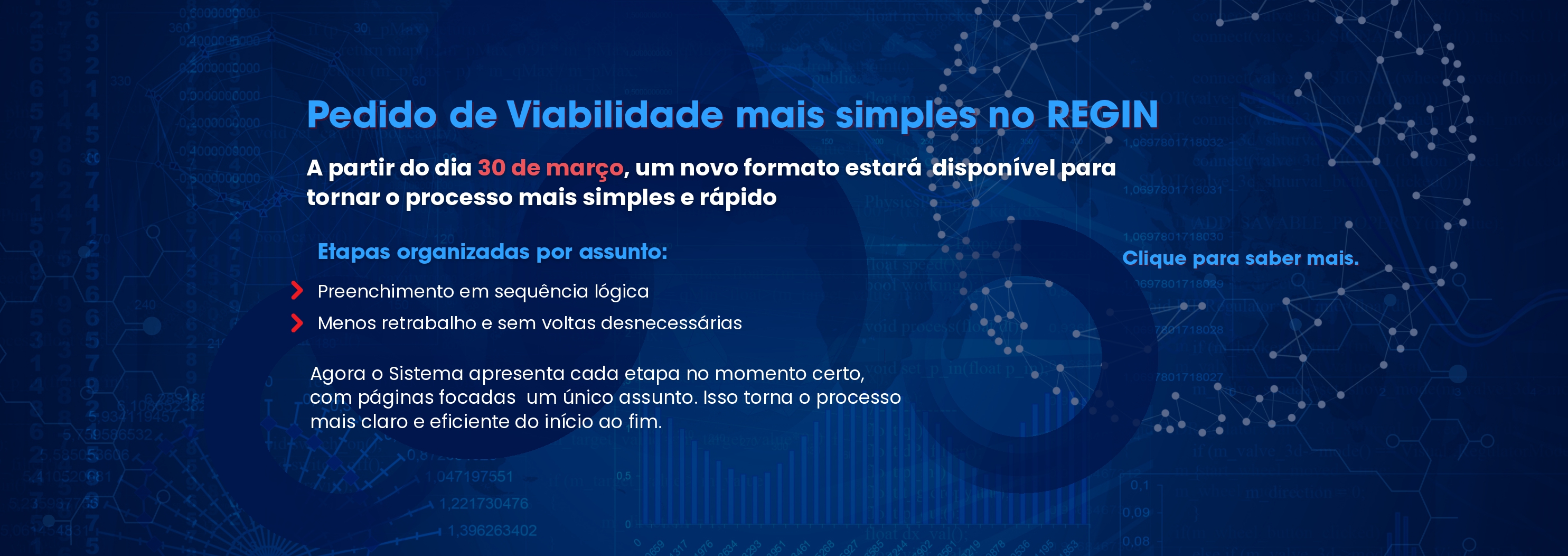 Pedido de Viabilidade mais simples no REGIN